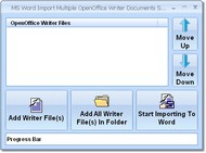 MS Word Import Multiple OpenOffice Writer Document screenshot